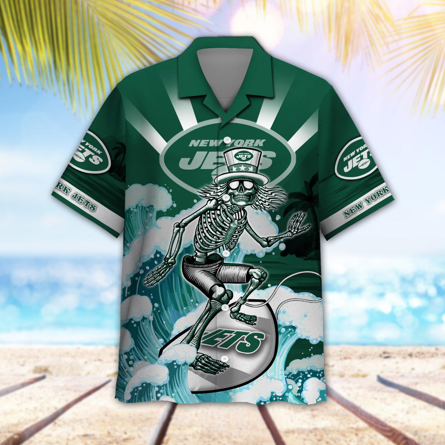 New York Jets Button Shirt BG843