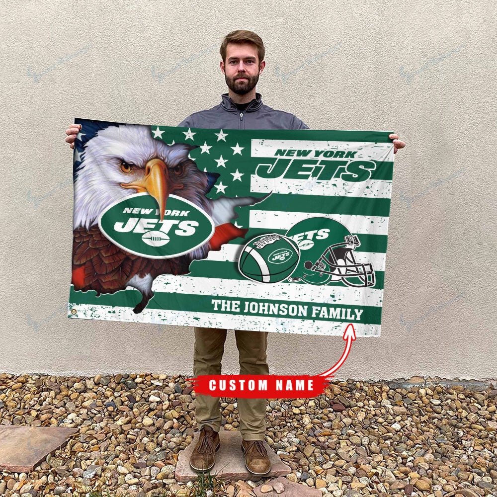 New York Jets-Flag-Custom Name