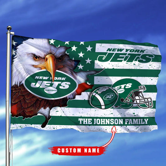 New York Jets-Flag-Custom Name