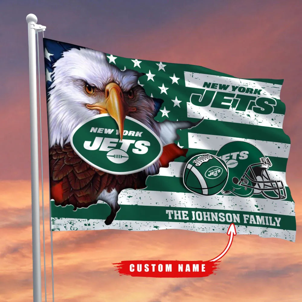 New York Jets-Flag-Custom Name