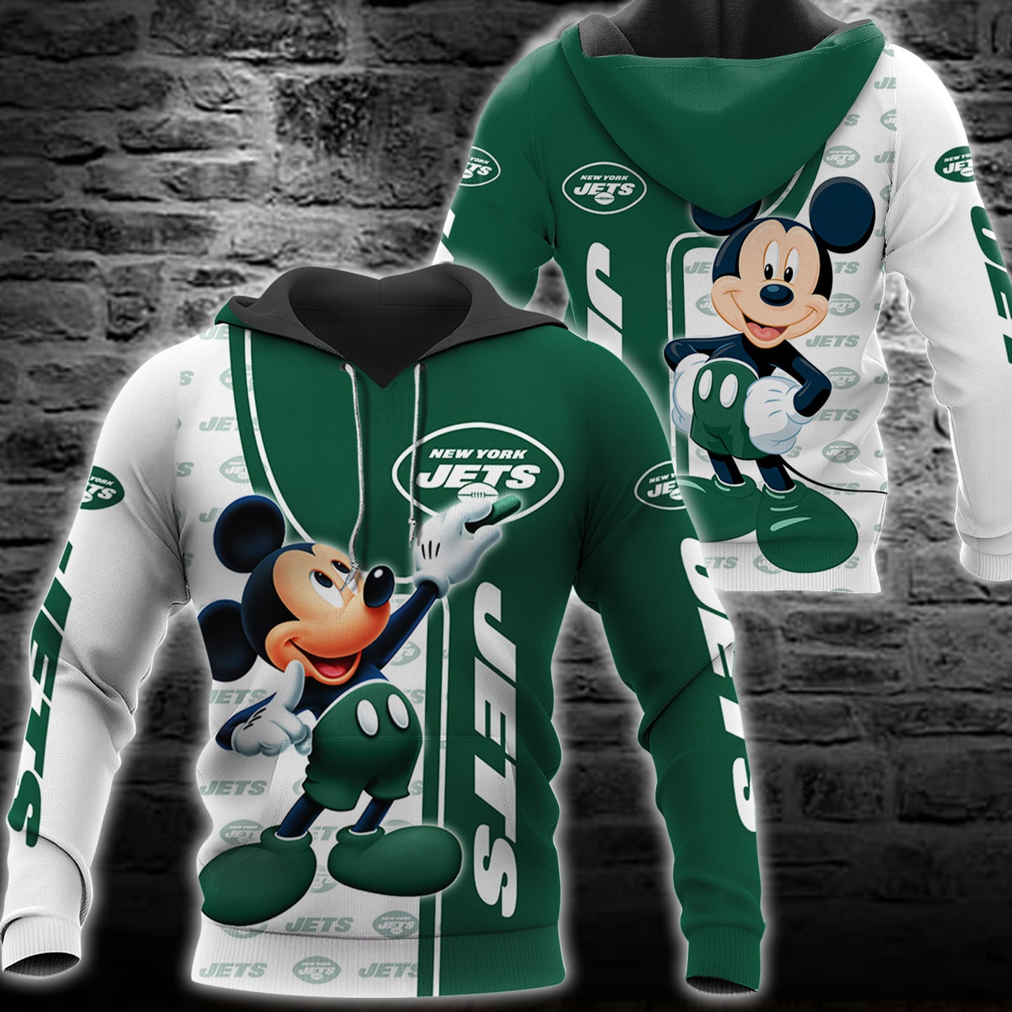 New York Jets Mickey All Over Printed 117