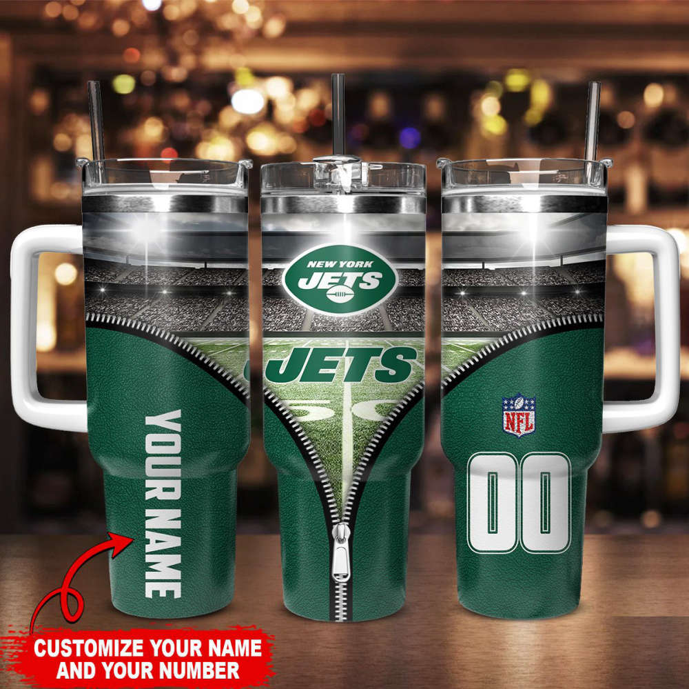 New York Jets Personalized Limited Edition Sport Fan Gift 40oz Tumbler AZC40OZT135