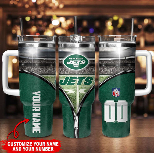 New York Jets Personalized Limited Edition Sport Fan Gift 40oz Tumbler AZC40OZT135