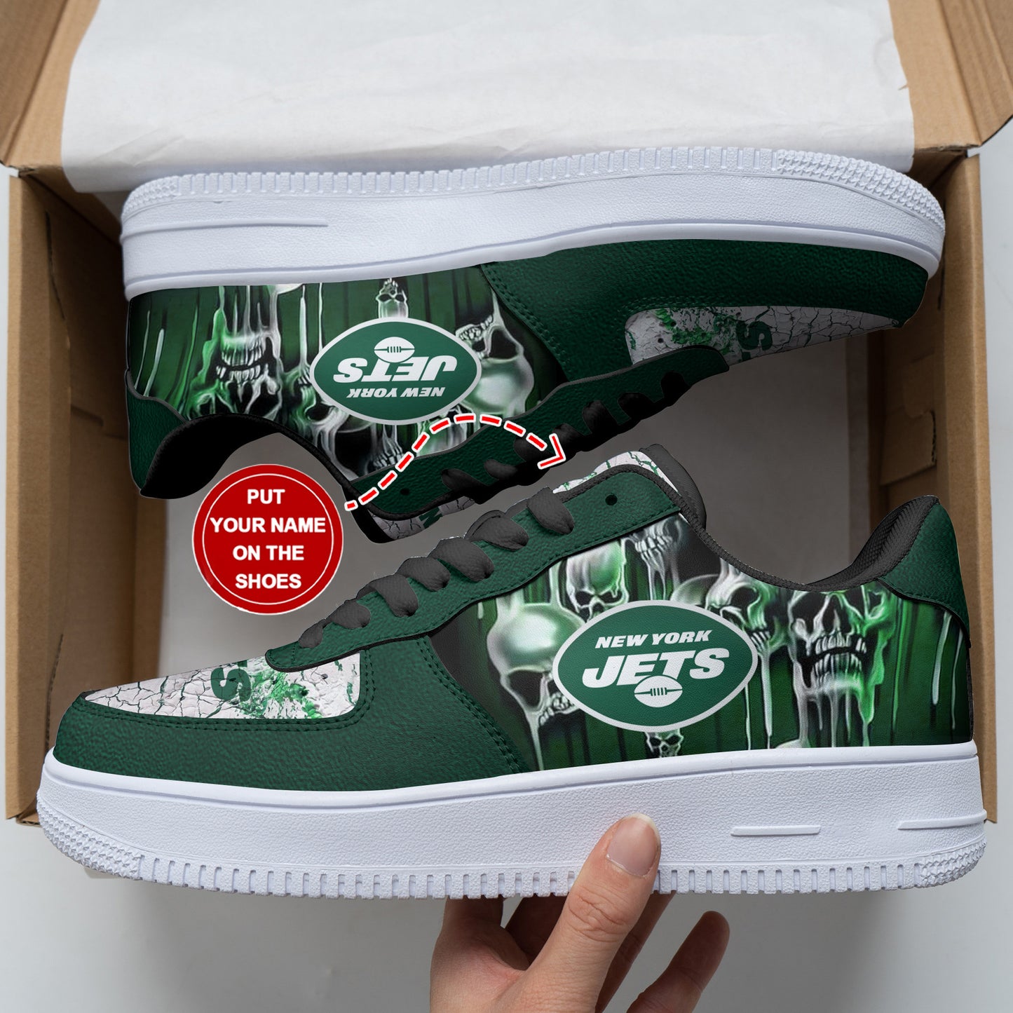 New York Jets Personalized AF1 Shoes BG190