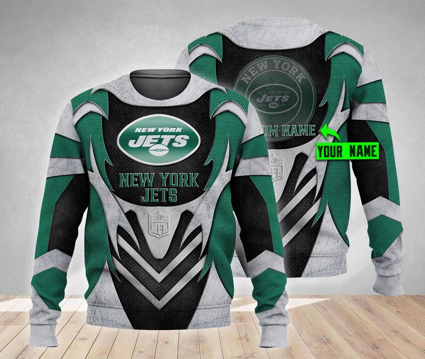 New York Jets Personalized All Over Printed 442