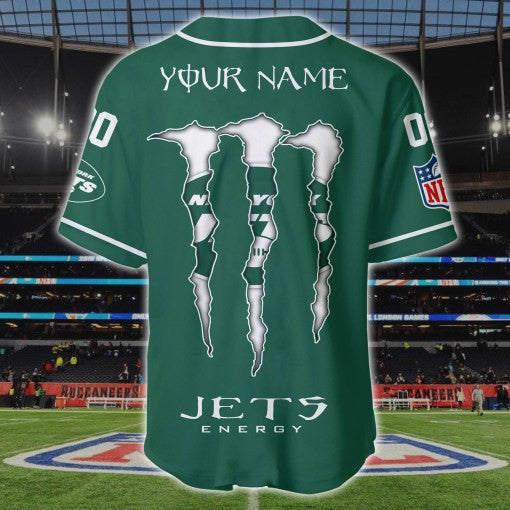 New York Jets Personalized Baseball Jersey BG177