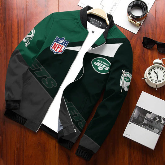 New York Jets Personalized Bomber Jacket BG693