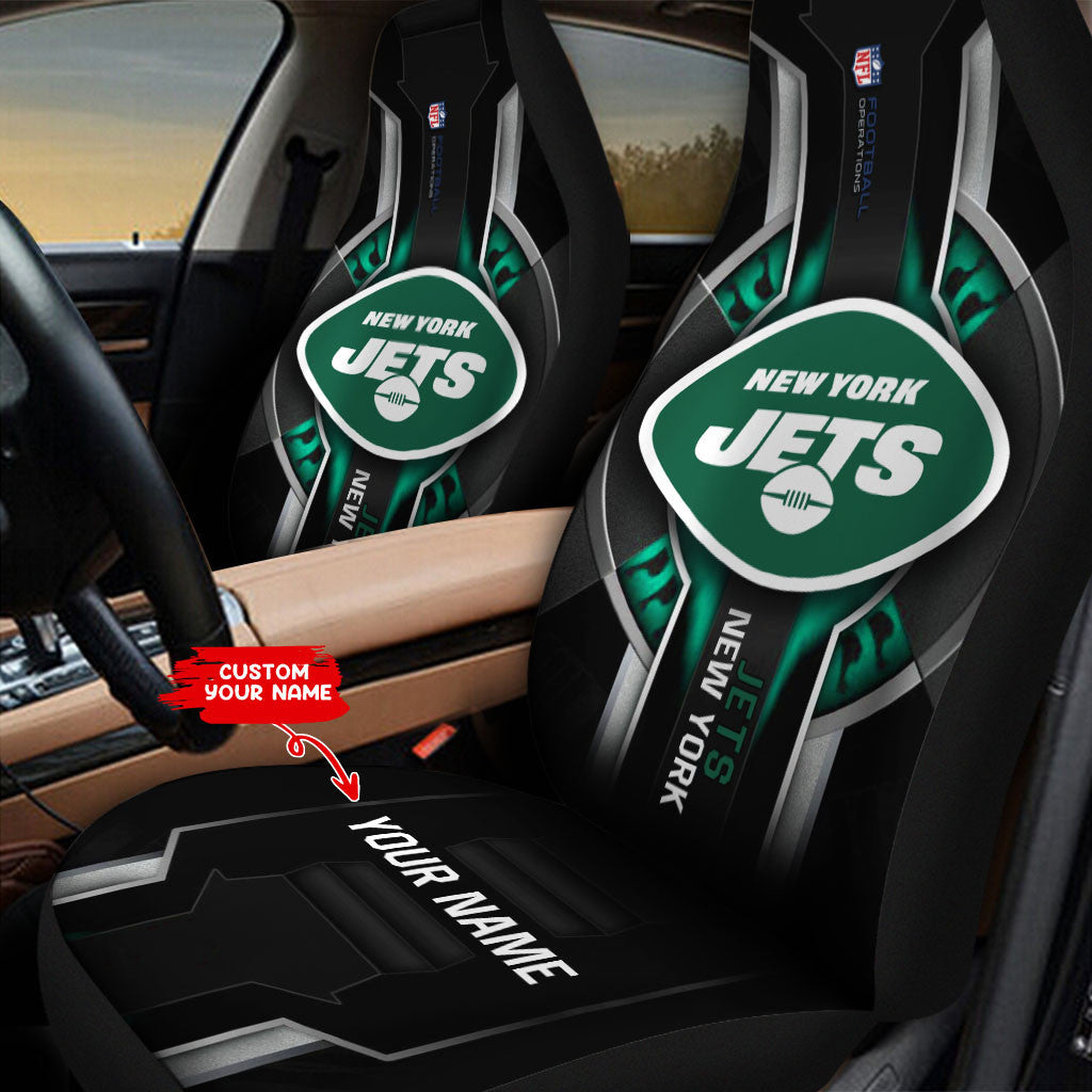 New York Jets Personalized Car Seat Covers BG302