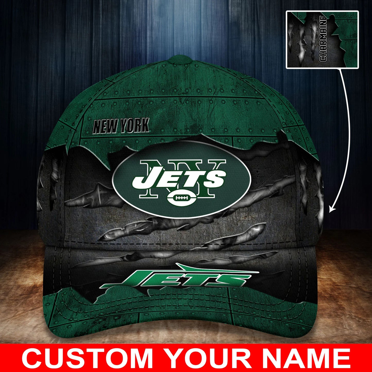 New York Jets Personalized Classic Cap BG313