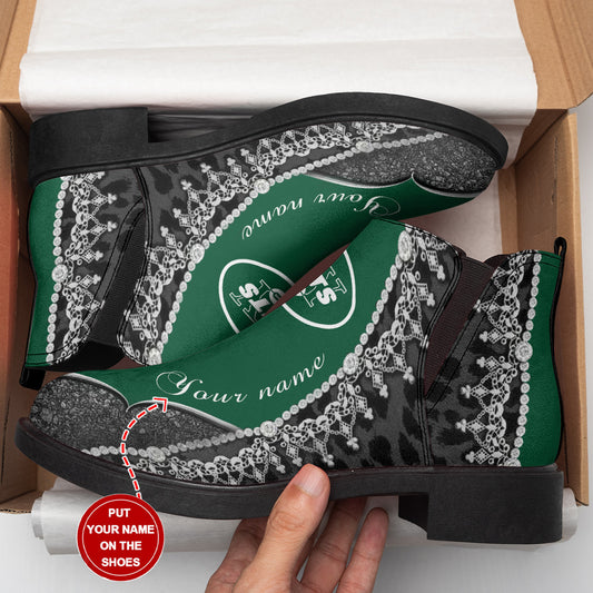 New York Jets Personalized Comfort & Fashion Short Boots BG37