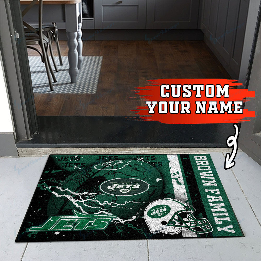 New York Jets Personalized Doormat BG23
