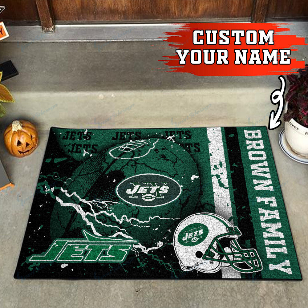 New York Jets Personalized Doormat BG23