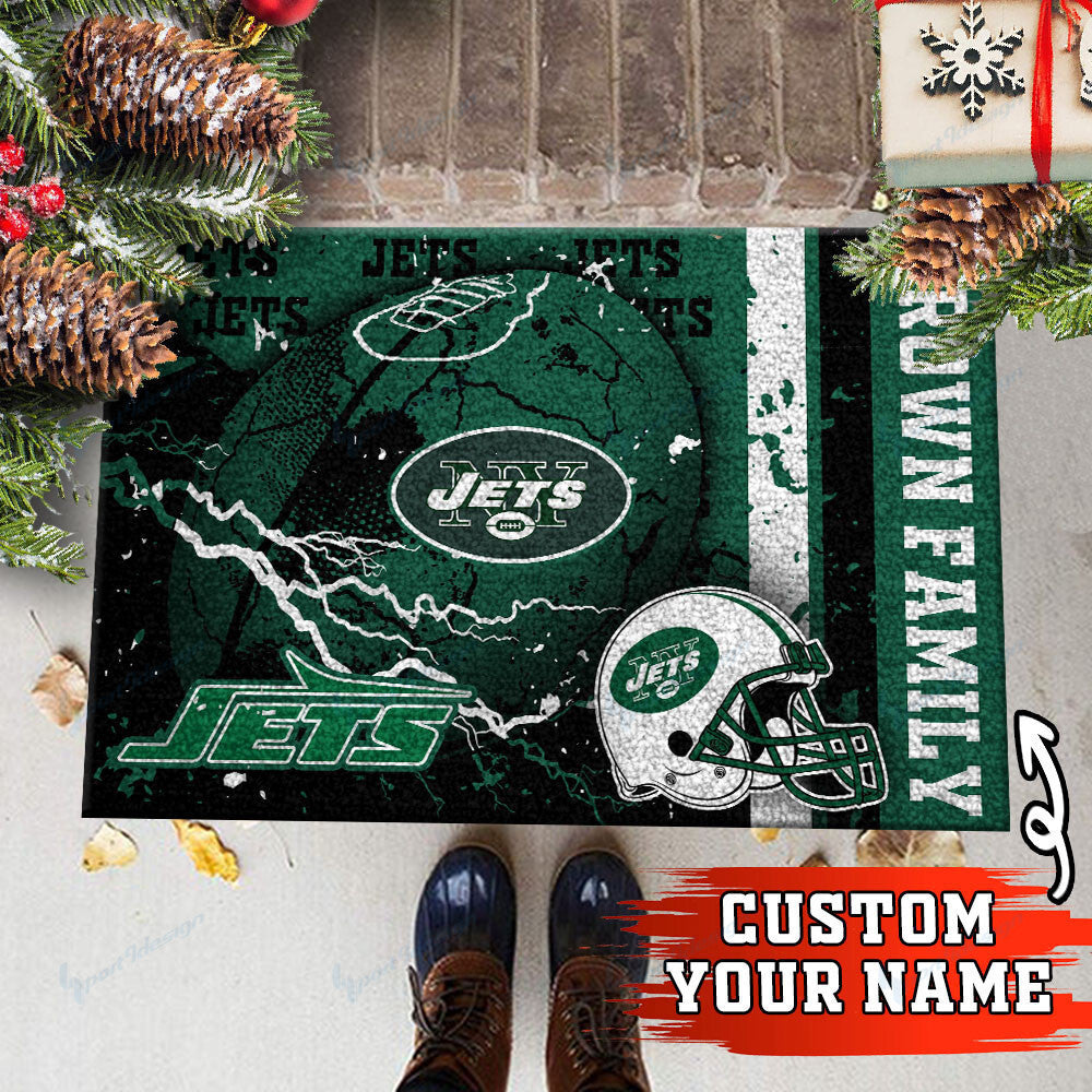 New York Jets Personalized Doormat BG23