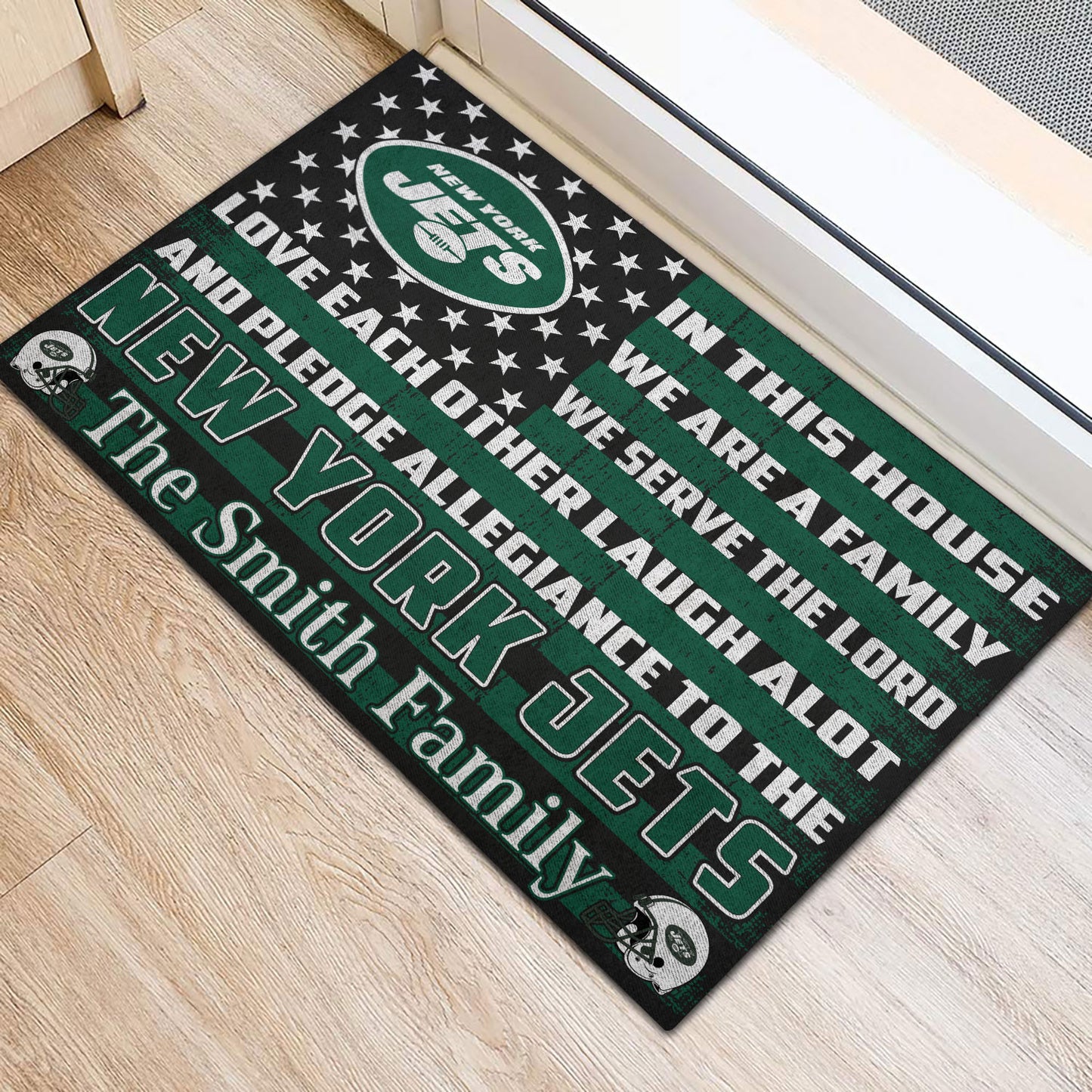 New York Jets Personalized Doormat BG308