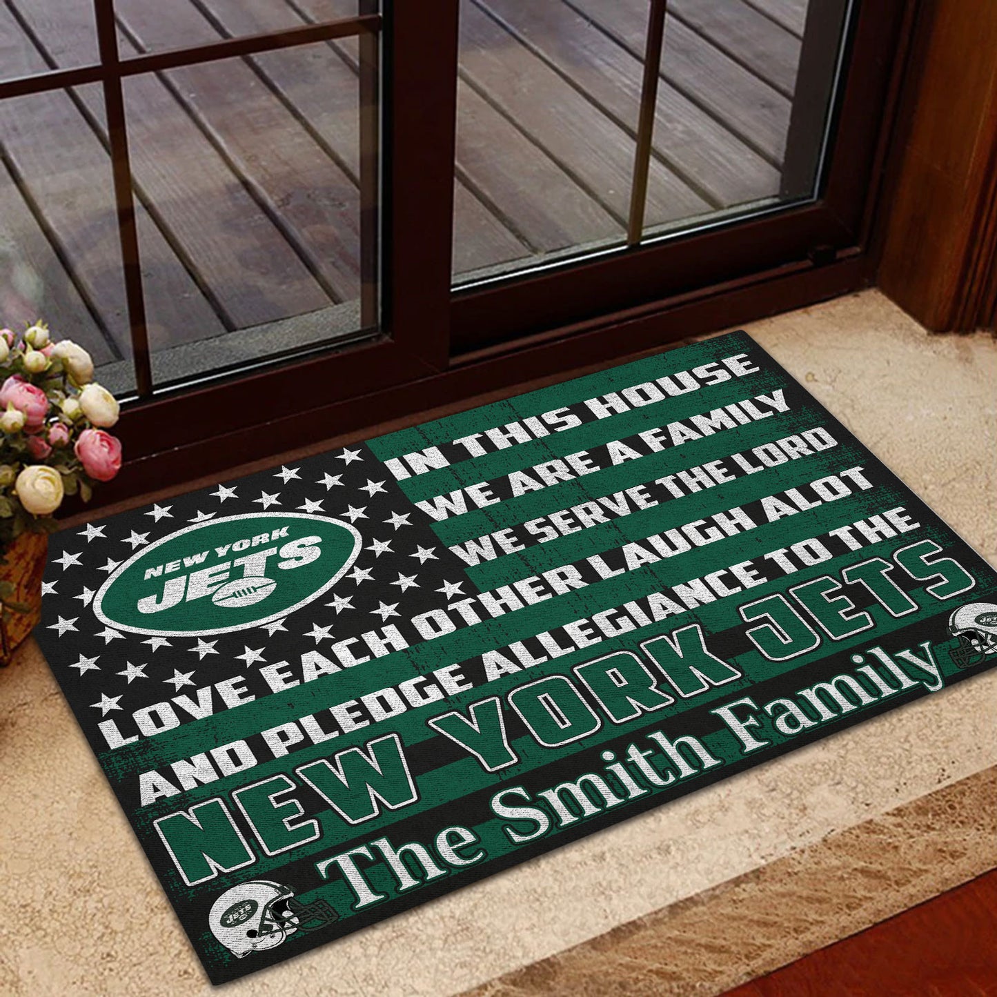 New York Jets Personalized Doormat BG308