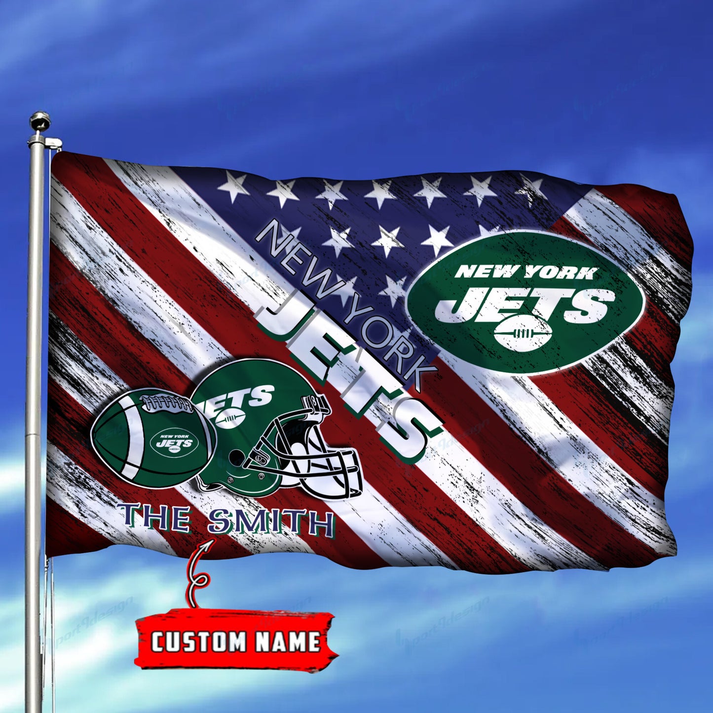 New York Jets Personalized Flag 156