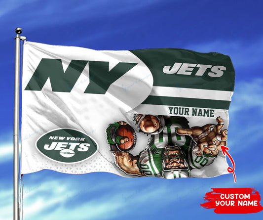 New York Jets Personalized Flag 200