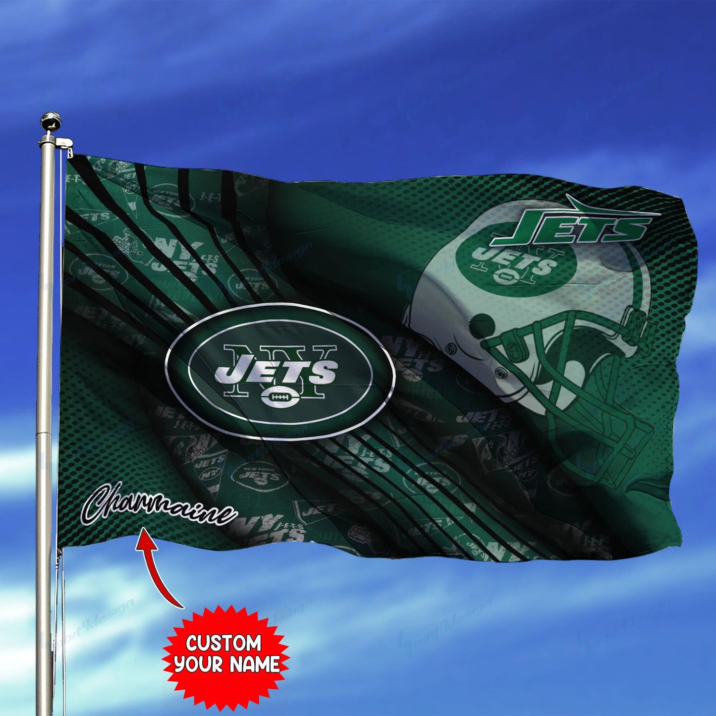 New York Jets Personalized Flag 228