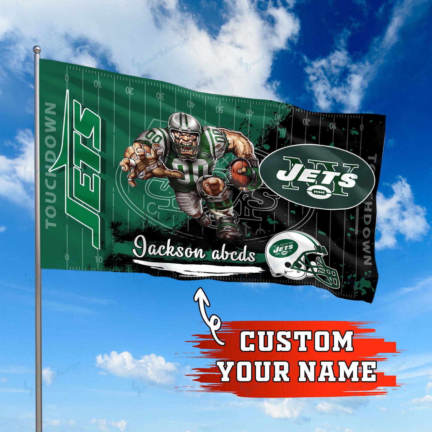 New York Jets Personalized Flag 259