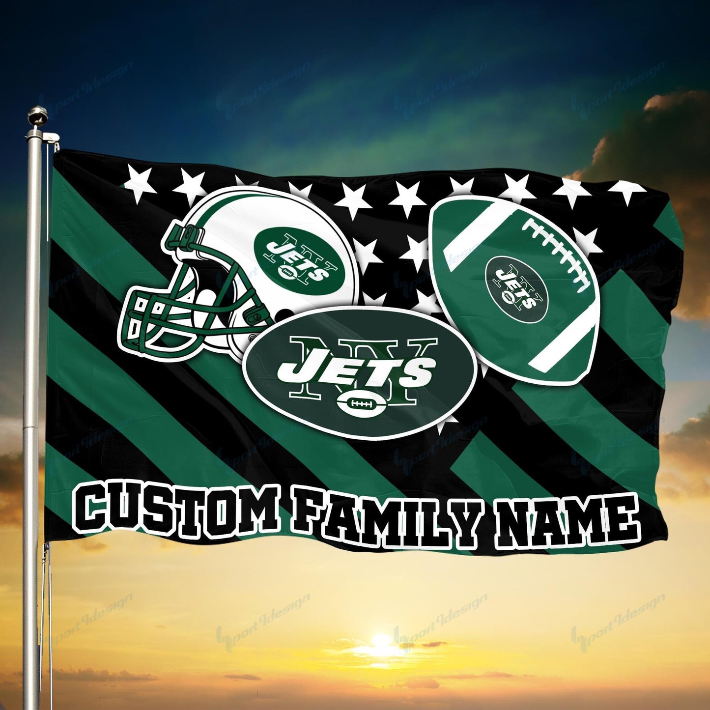 New York Jets Personalized Flag 87