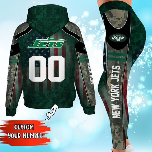 New York Jets Personalized Leggings And Hoodie BG85