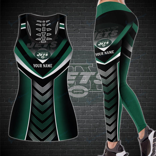 New York Jets Personalized Leggings And Tank Top BG23