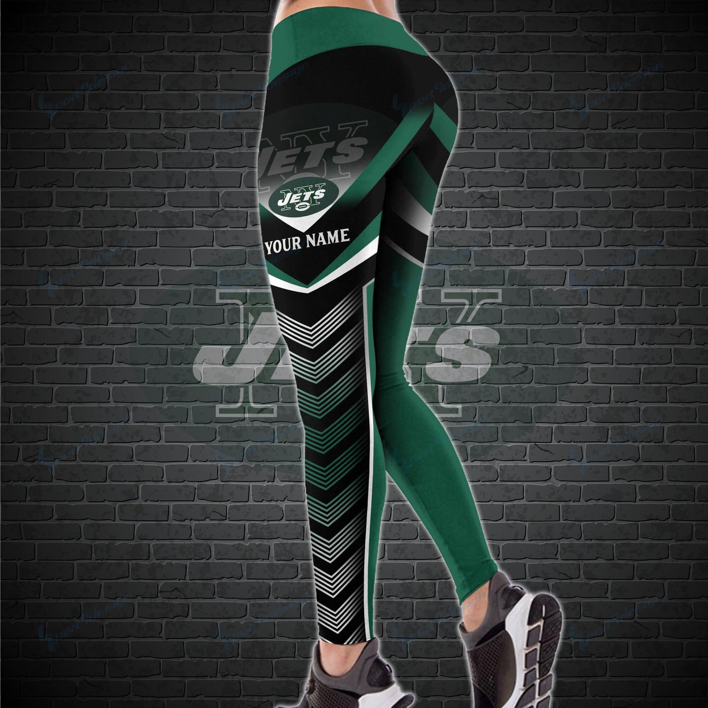 New York Jets Personalized Leggings And Tank Top BG23