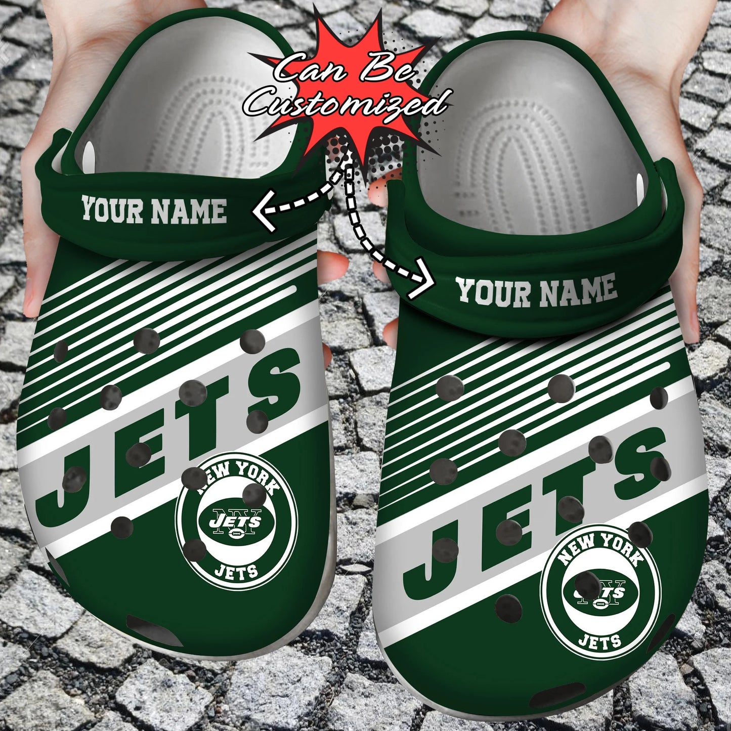 New York Jets Personalized Limited Clog BG03