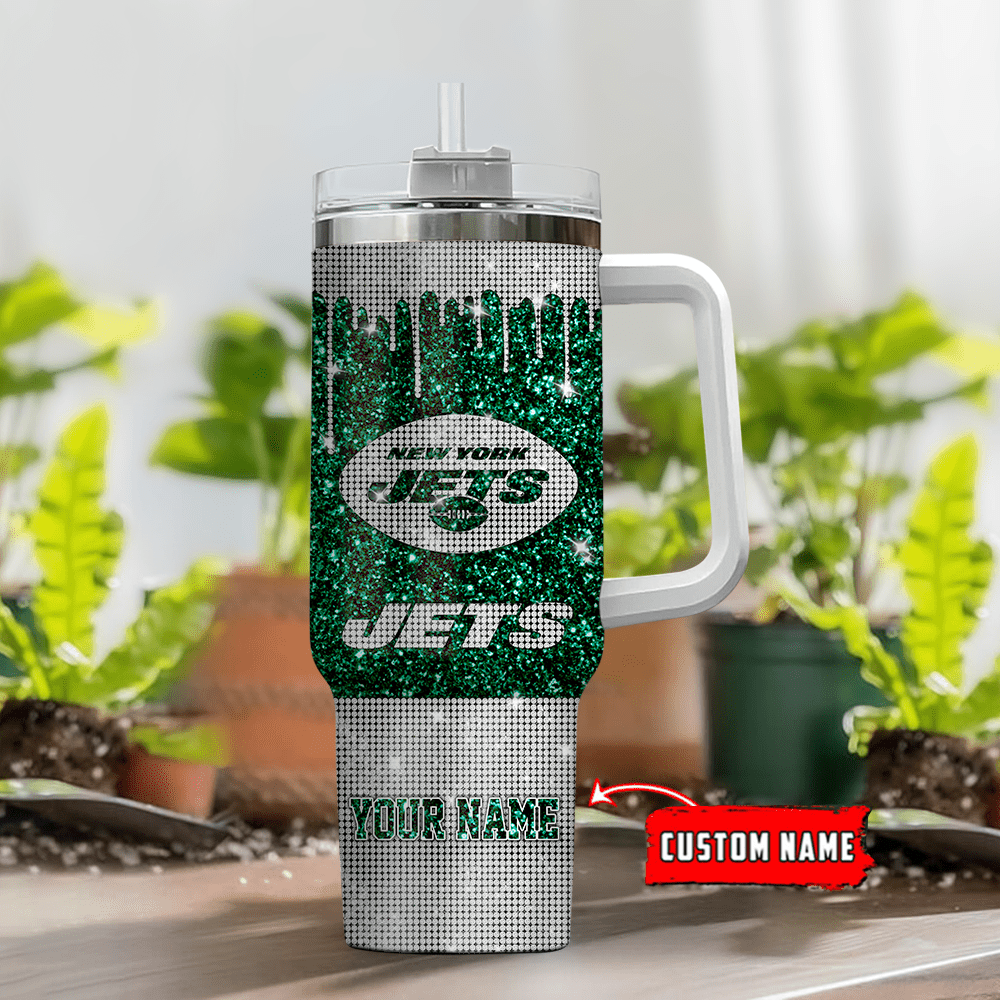 New York Jets Personalized Limited Edition Sport Fan Gift 40oz Tumbler AZC40OZT071
