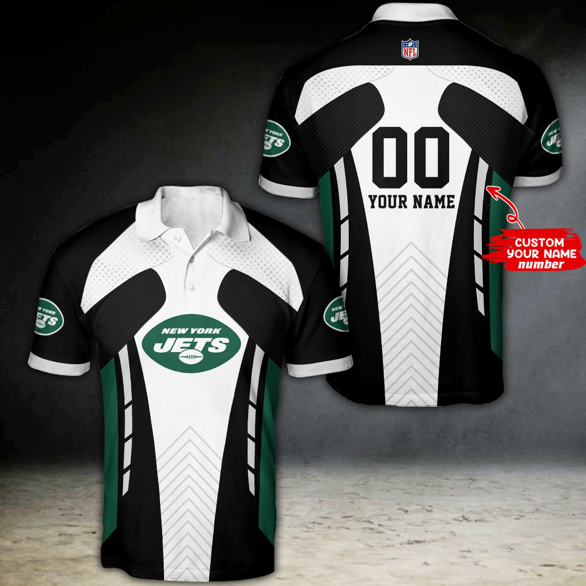 New York Jets Personalized Polo T-shirt BG17