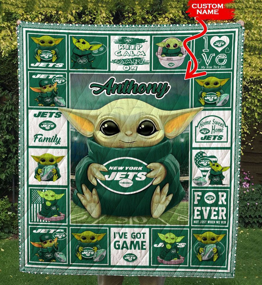 New York Jets Personalized Premium Quilt BG27