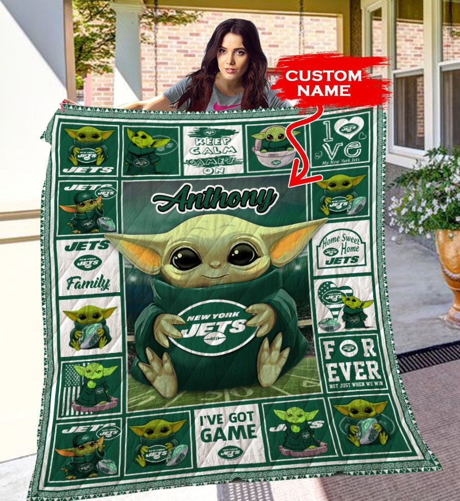New York Jets Personalized Premium Quilt BG27