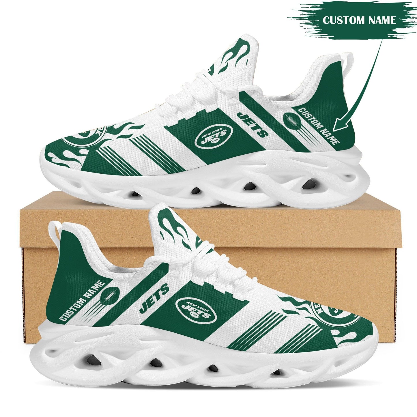 New York Jets Personalized Yezy Running Sneakers BB574