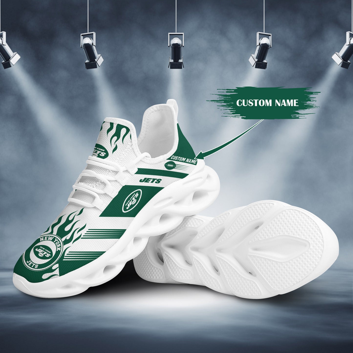 New York Jets Personalized Yezy Running Sneakers BB574