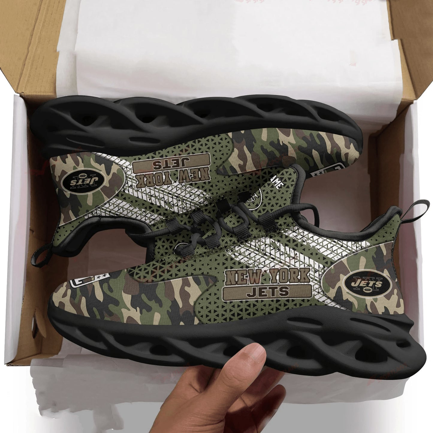 New York Jets Personalized Yezy Running Sneakers SPD614