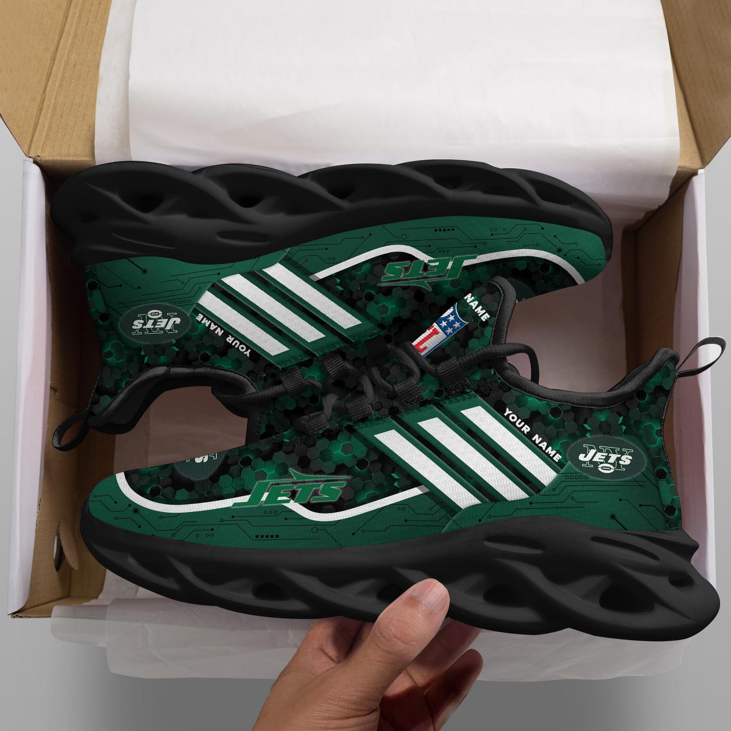 New York Jets Personalized Yezy Running Sneakers SPD663