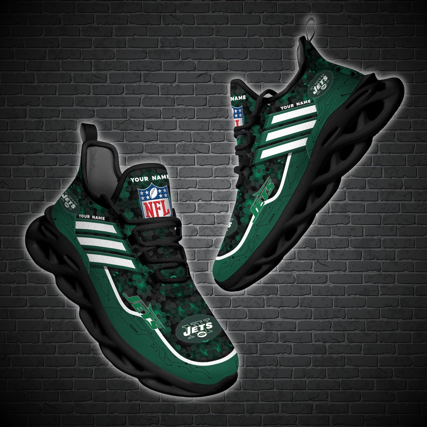 New York Jets Personalized Yezy Running Sneakers SPD663