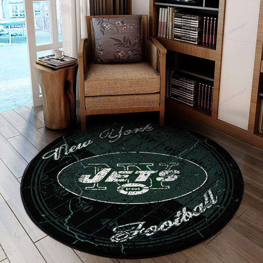 New York Jets Round Rug 76