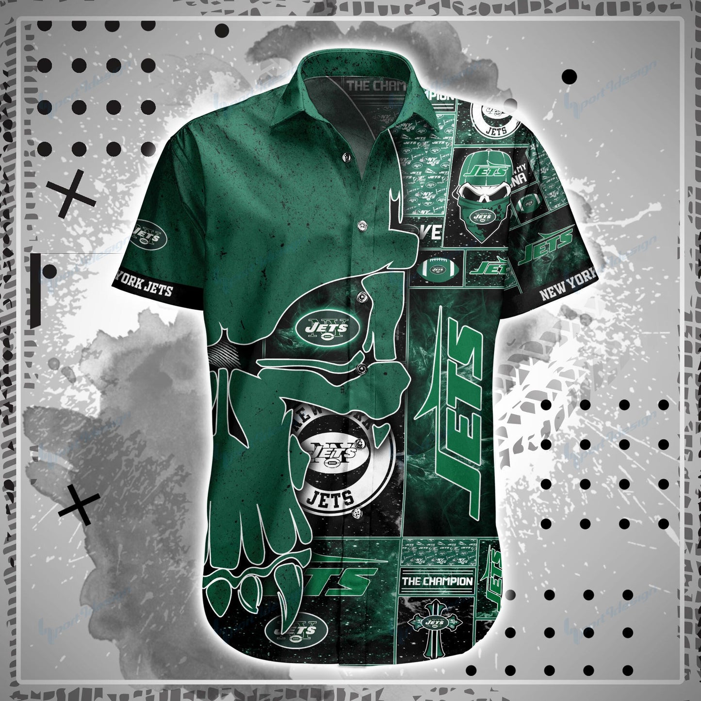 New York Jets Shirt and Shorts BG98