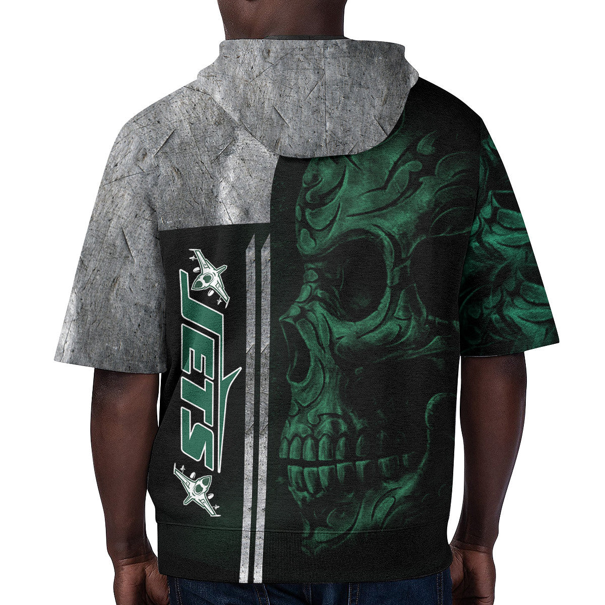 New York Jets Short Sleeve Hoodie BG34