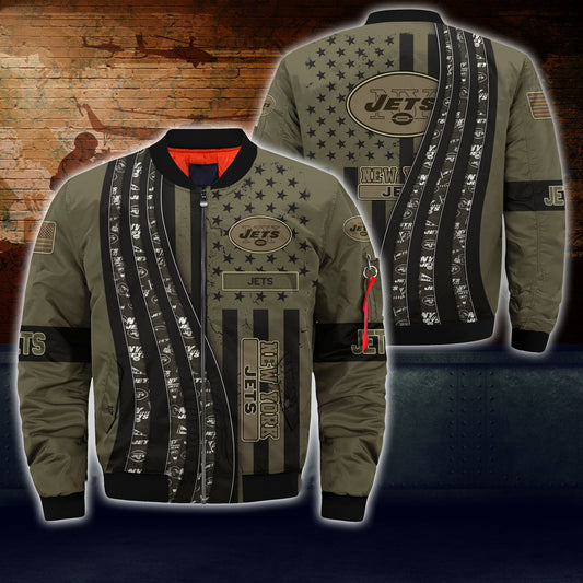New York Jets Thick Bomber Jacket CS92