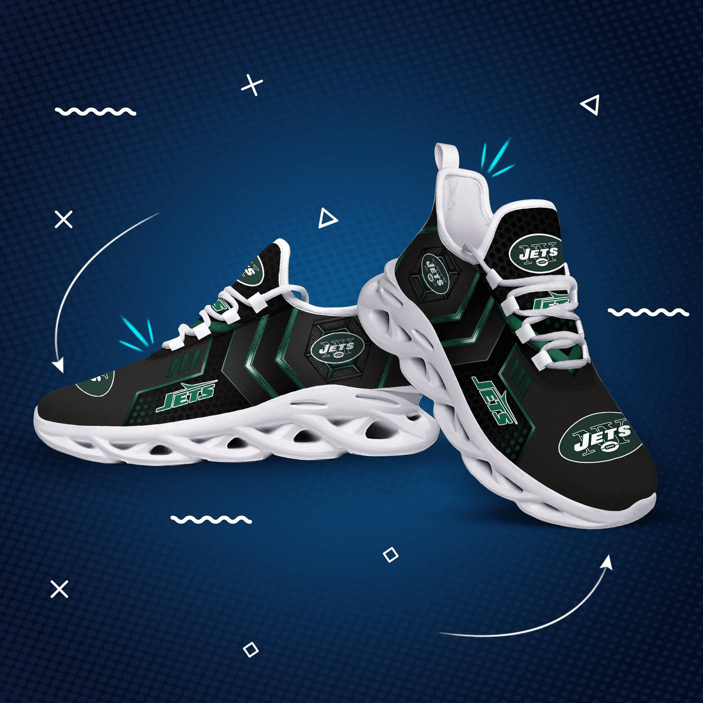 New York Jets Yezy Running Sneakers 186