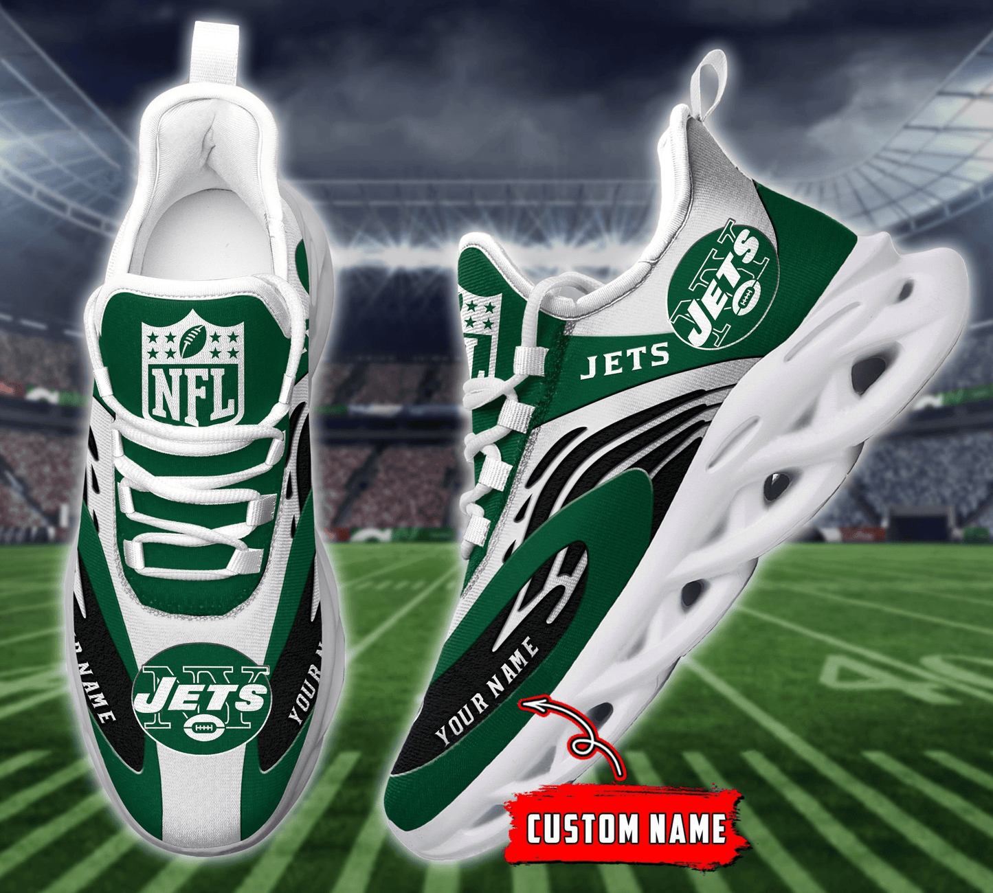 New York Jets Yezy Running Sneakers 867