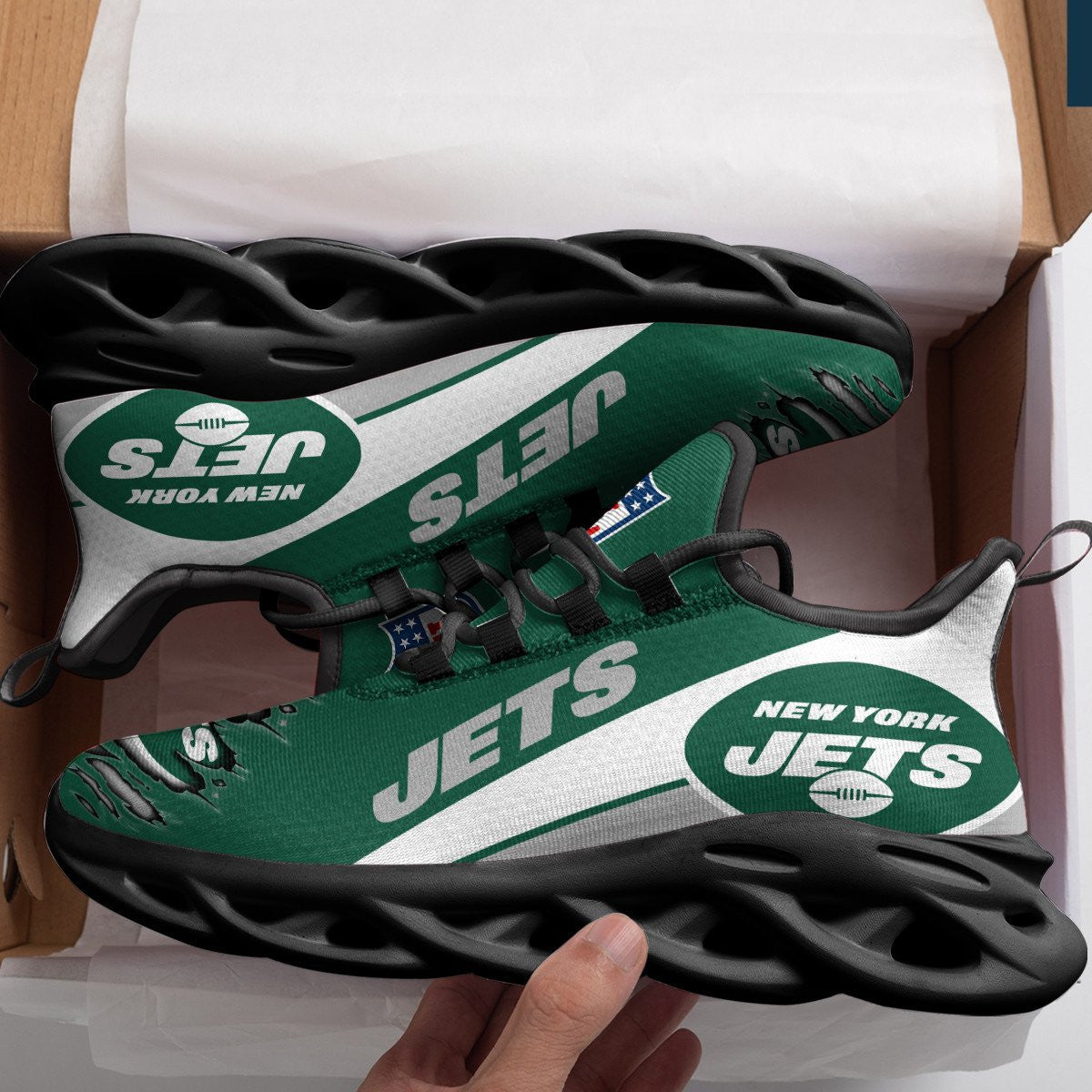 New York Jets Yezy Running Sneakers 953