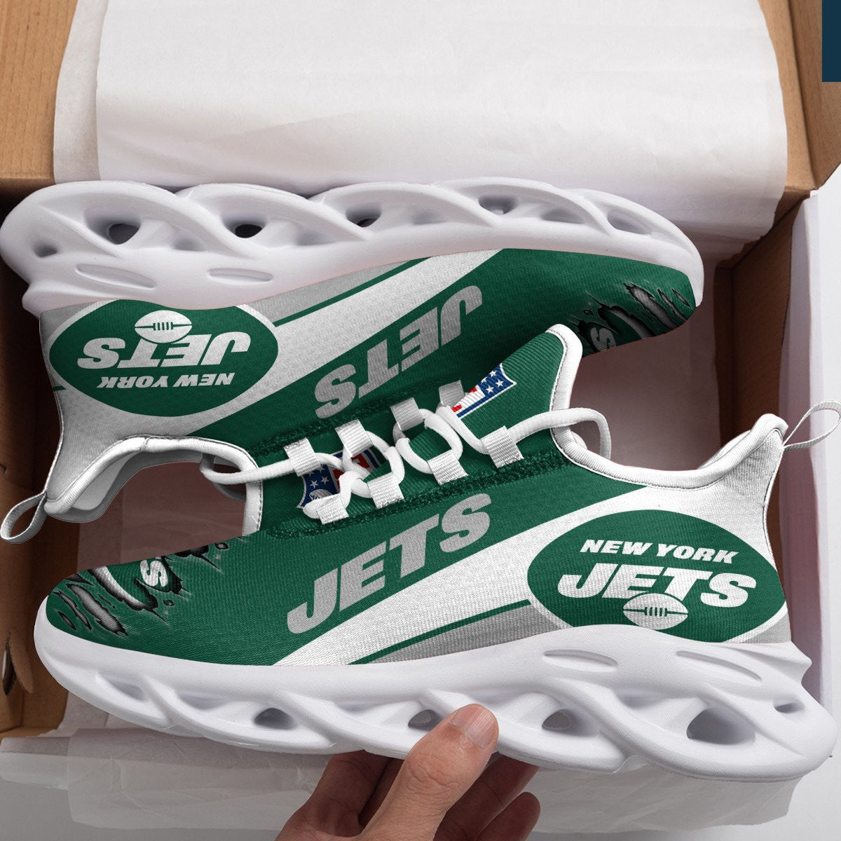 New York Jets Yezy Running Sneakers 953
