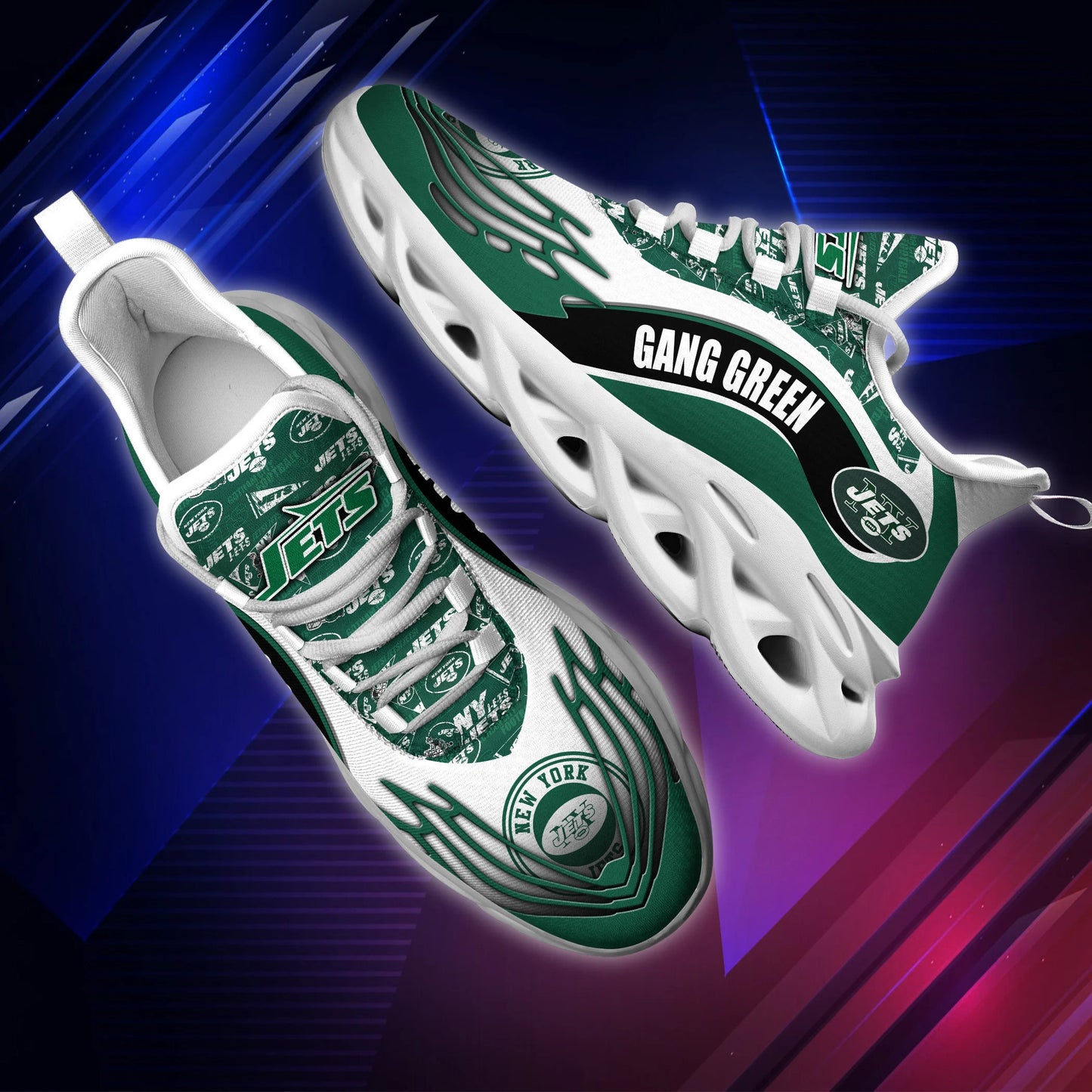 New York Jets Yezy Running Sneakers BB178