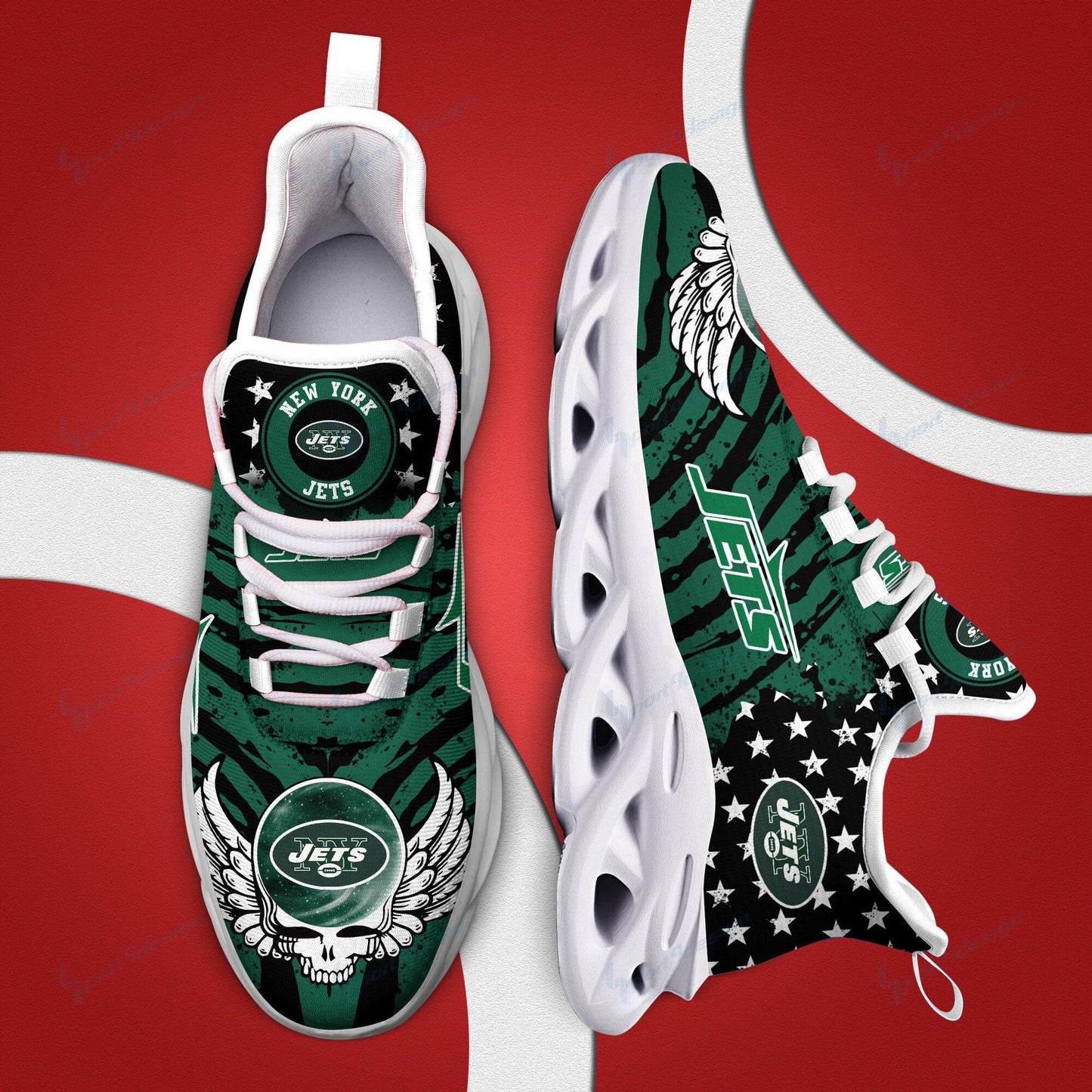 New York Jets Yezy Running Sneakers BB766