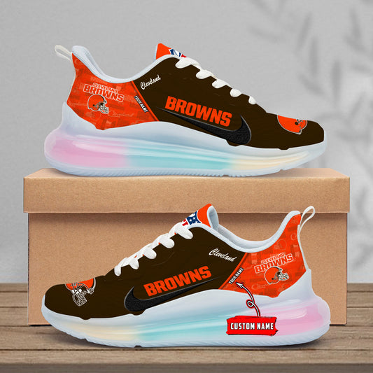 Cleveland Browns Rainbow Cushion Running Shoes AZBTCRS00008