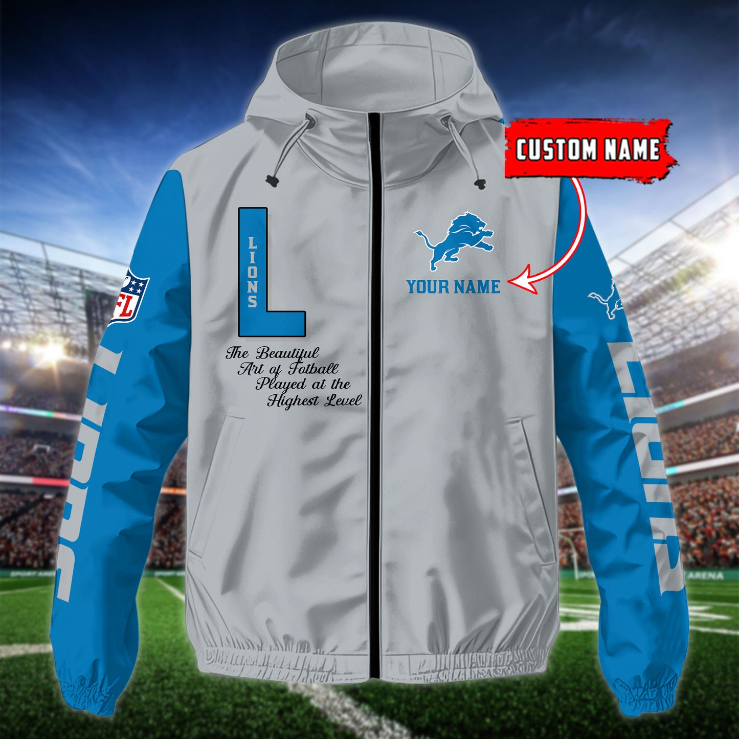 Detroit Lions Outdoor Jacket AZBTOJ000139