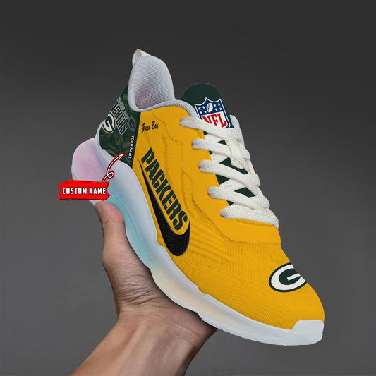 Green Bay PackeCRS Rainbow Cushion Running Shoes AZBTCRS00012